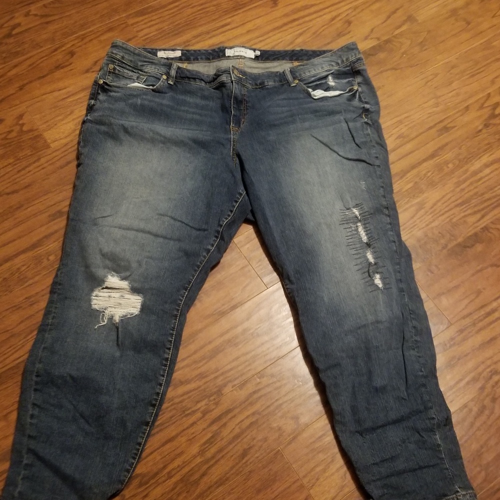 Torrid size 26 distressed boyfriend jeans